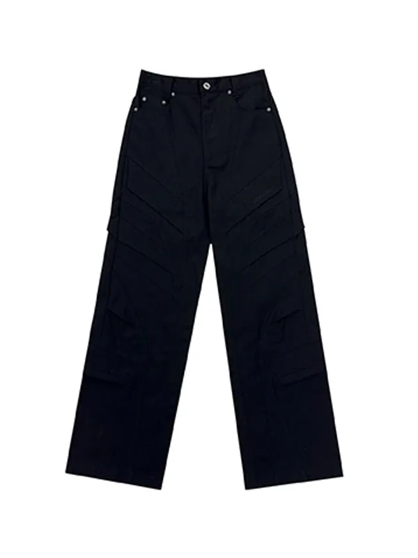 Straight Casual Wide Work-Pants