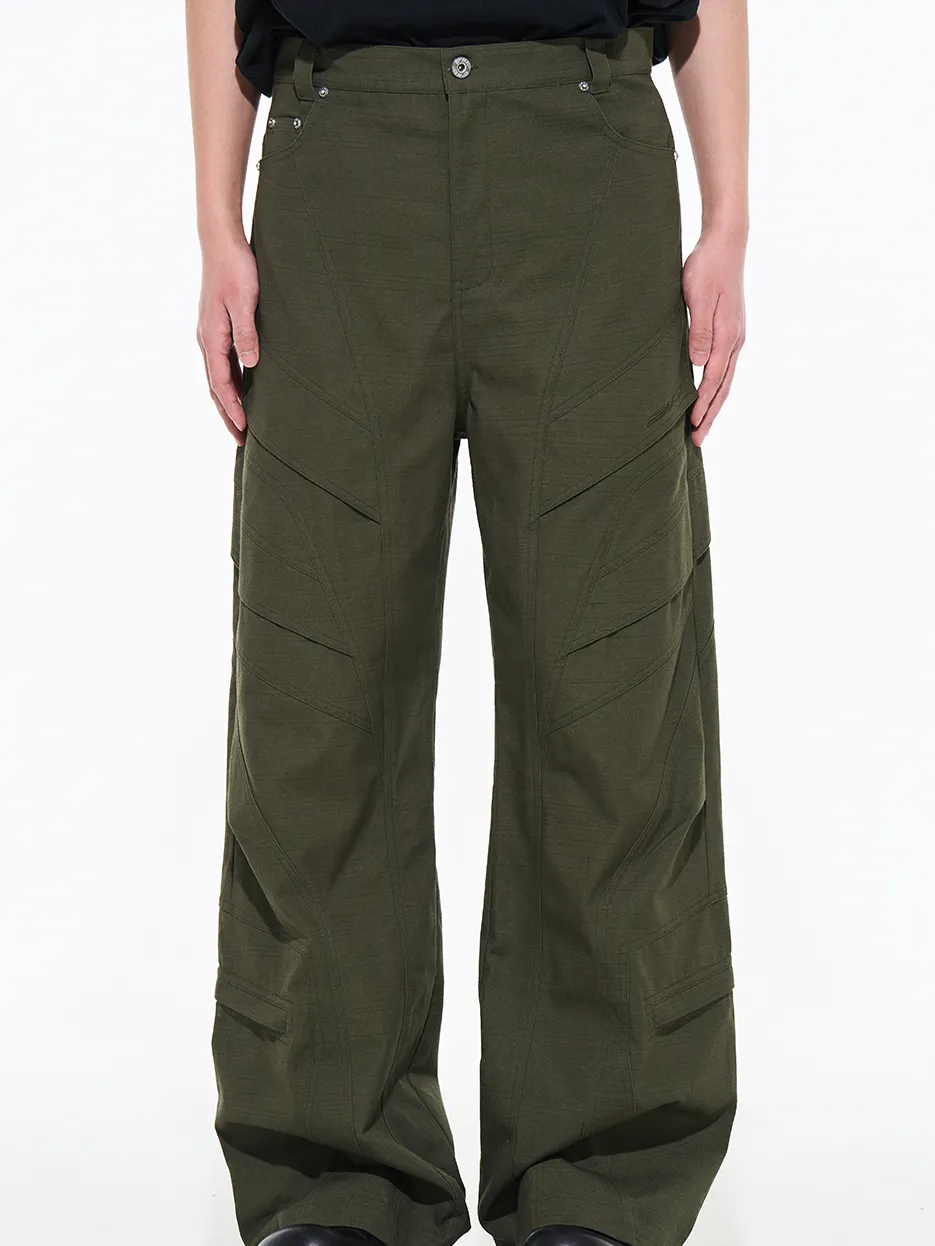 Straight Casual Wide Work-Pants