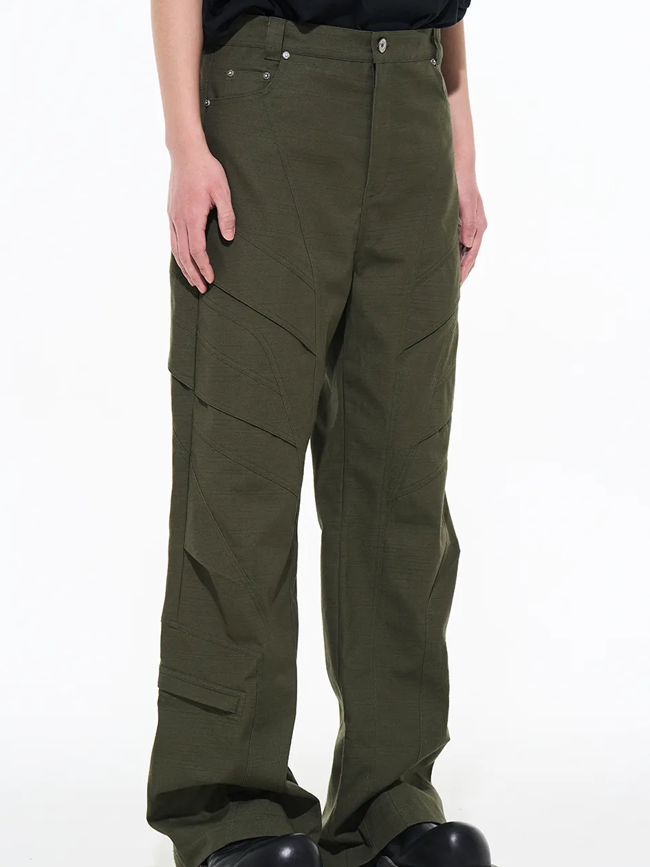 Straight Casual Wide Work-Pants