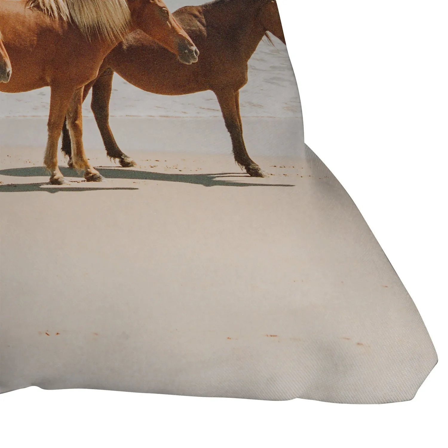 Summer Beach Horses Indoor / Outdoor Throw Pillows (DS) DD