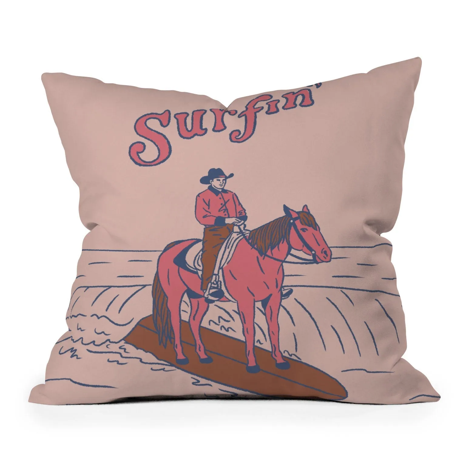 Surfin Indoor / Outdoor Throw Pillows (DS) DD