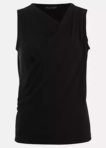 Sutton Sleeveless Drape Rib Top by Phase Eight | Look Again