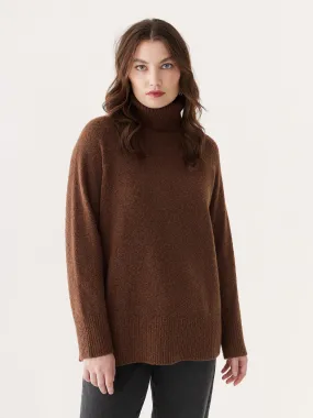 The Seawool Turtleneck in Cappuccino