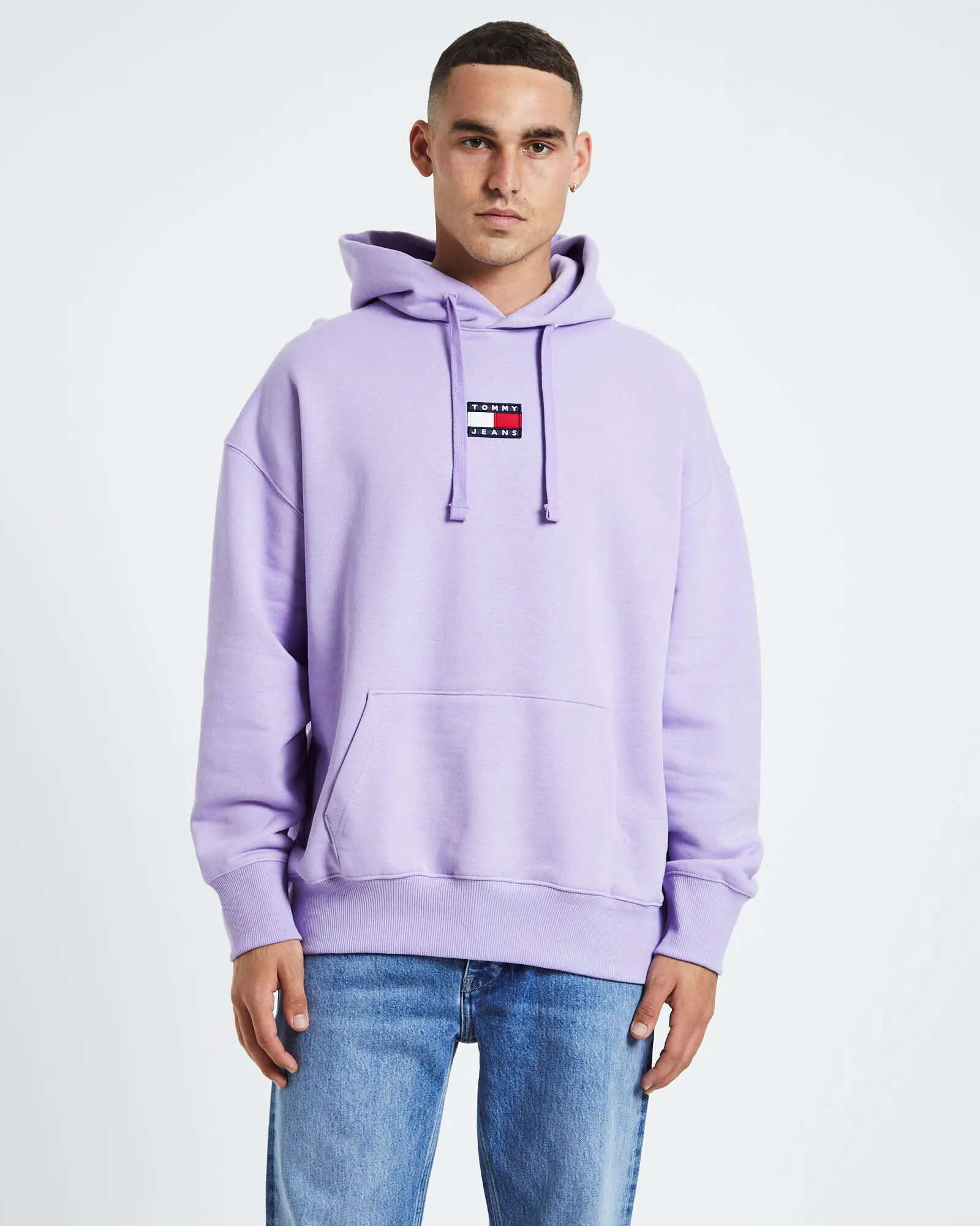 Tommy Jeans TJM Tommy Badge Hoodie Violet