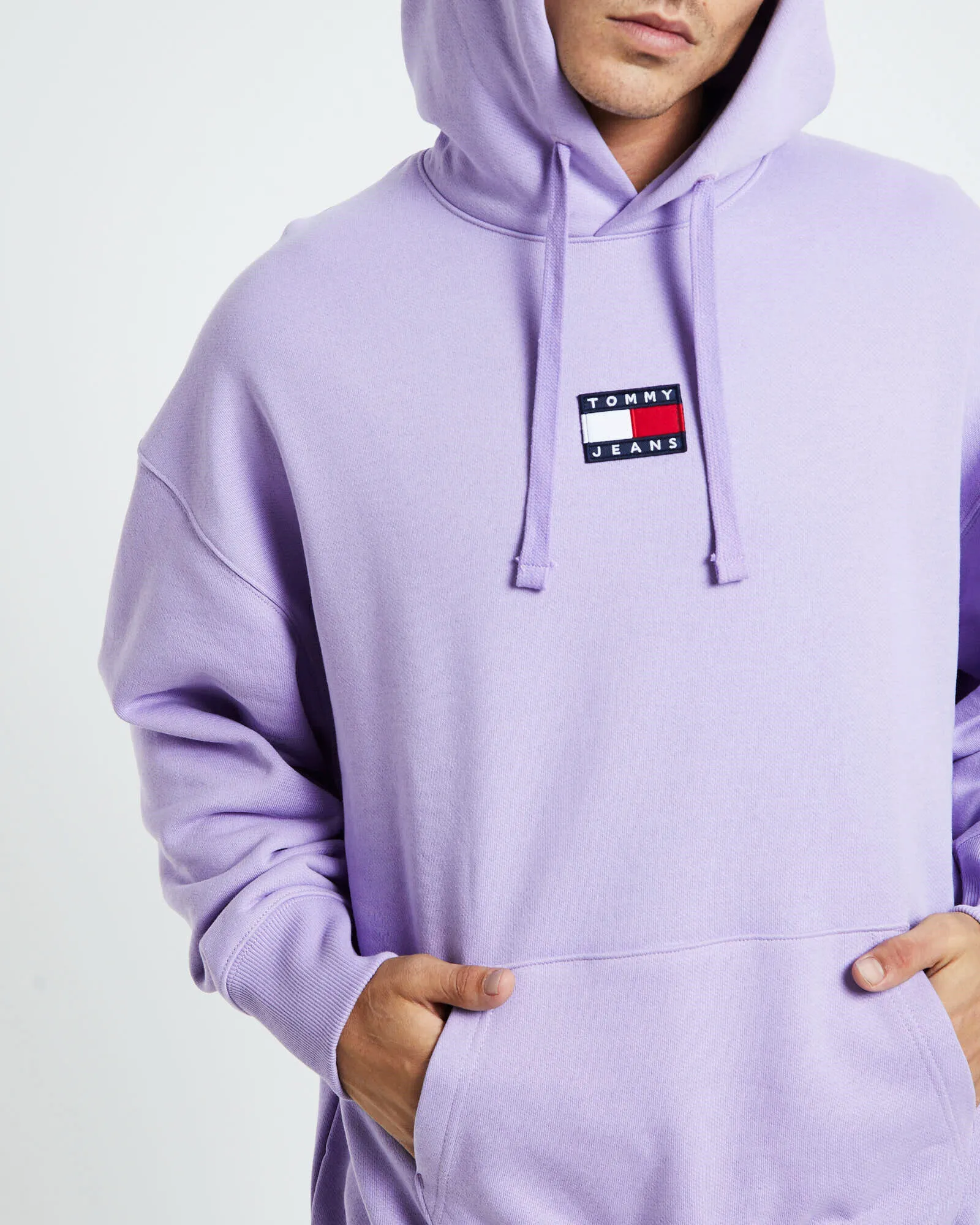 Tommy Jeans TJM Tommy Badge Hoodie Violet