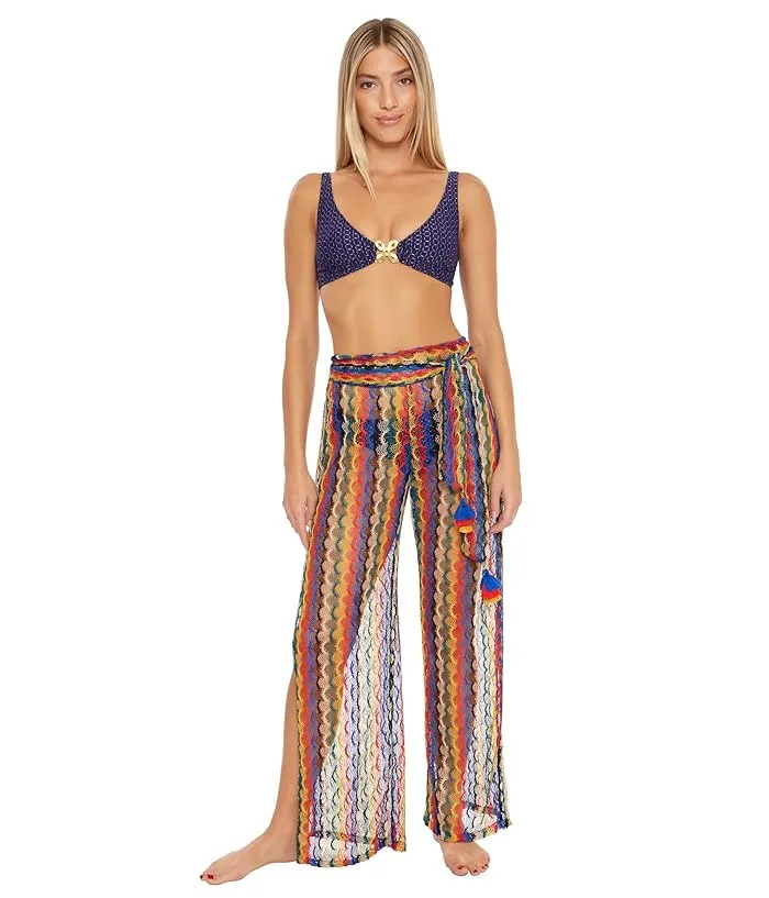 Trina Turk Iseree Crochet Split Leg Pants Women's