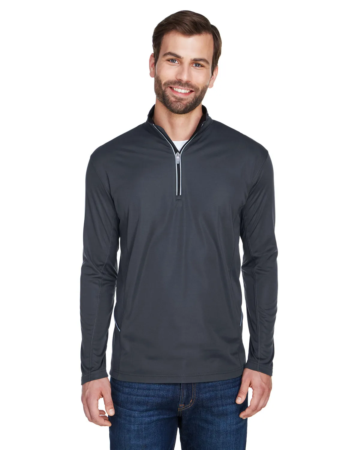 UltraClub 8230 Men's Cool & Dry Sport Quarter-Zip Pullover SKU: 8230