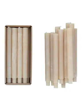 Unscented Taper Candles, Powder Finish (PICK UP ONLY)