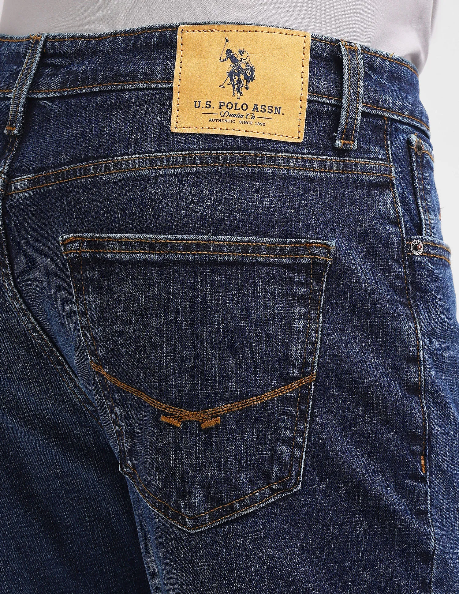 U.S. Polo Assn. Denim Co. Harold Slim Straight Fit Blue Jeans