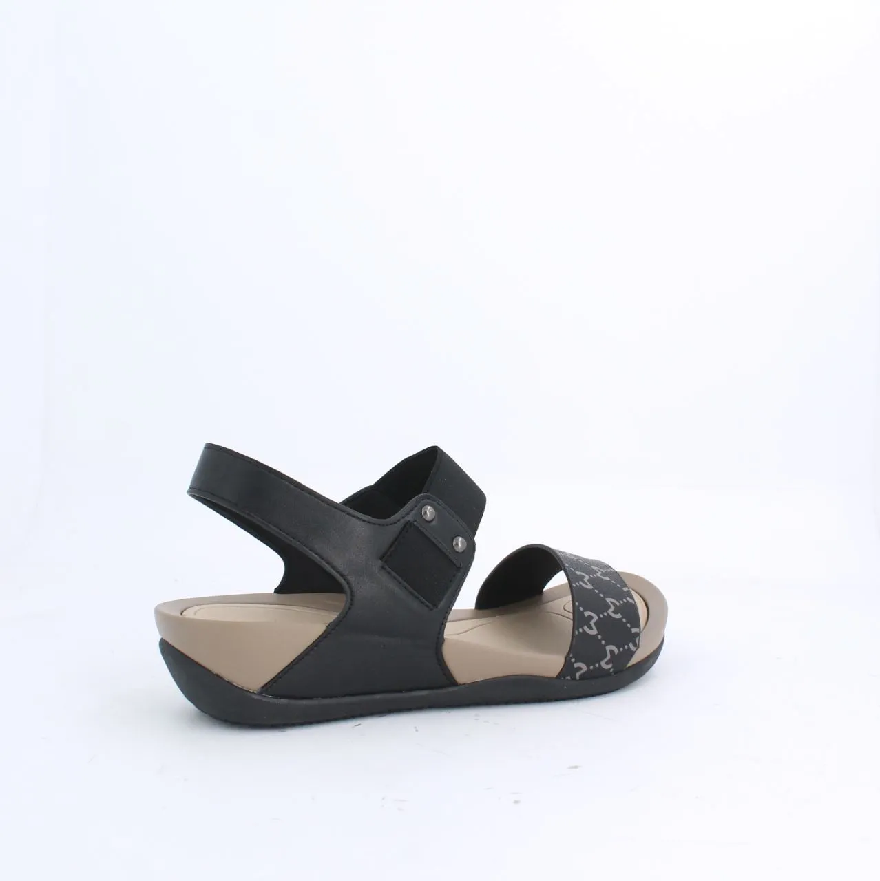 VETROY CASUAL SANDALS - BLACK