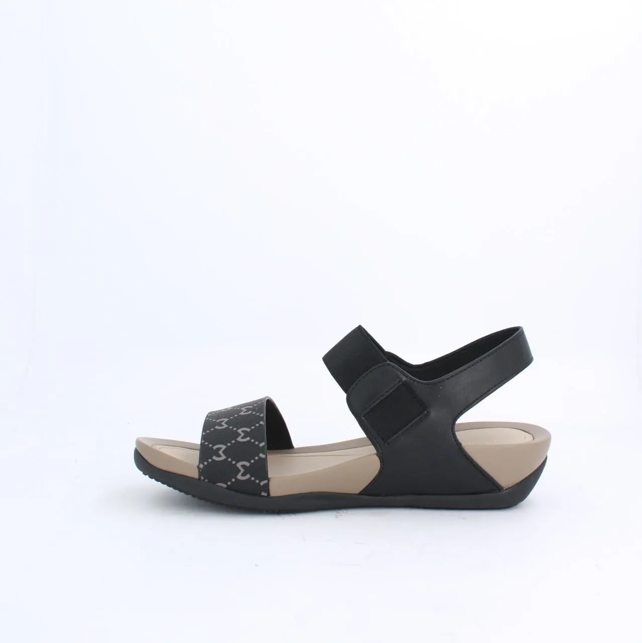 VETROY CASUAL SANDALS - BLACK