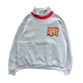 WESTSIDE STOREY VINTAGE | VINTAGE 90S MAJESTIC TURTLENECK EMBROIDERED KC CHIEFS SWEATSHIRT - GREY