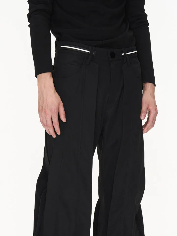 Wide Plain Straight  Pants