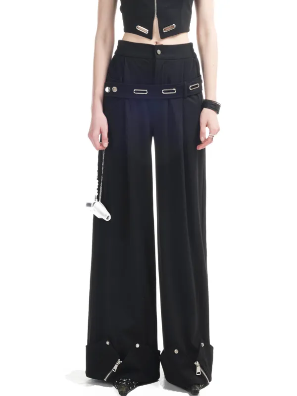 Wide Zip Cool Pants