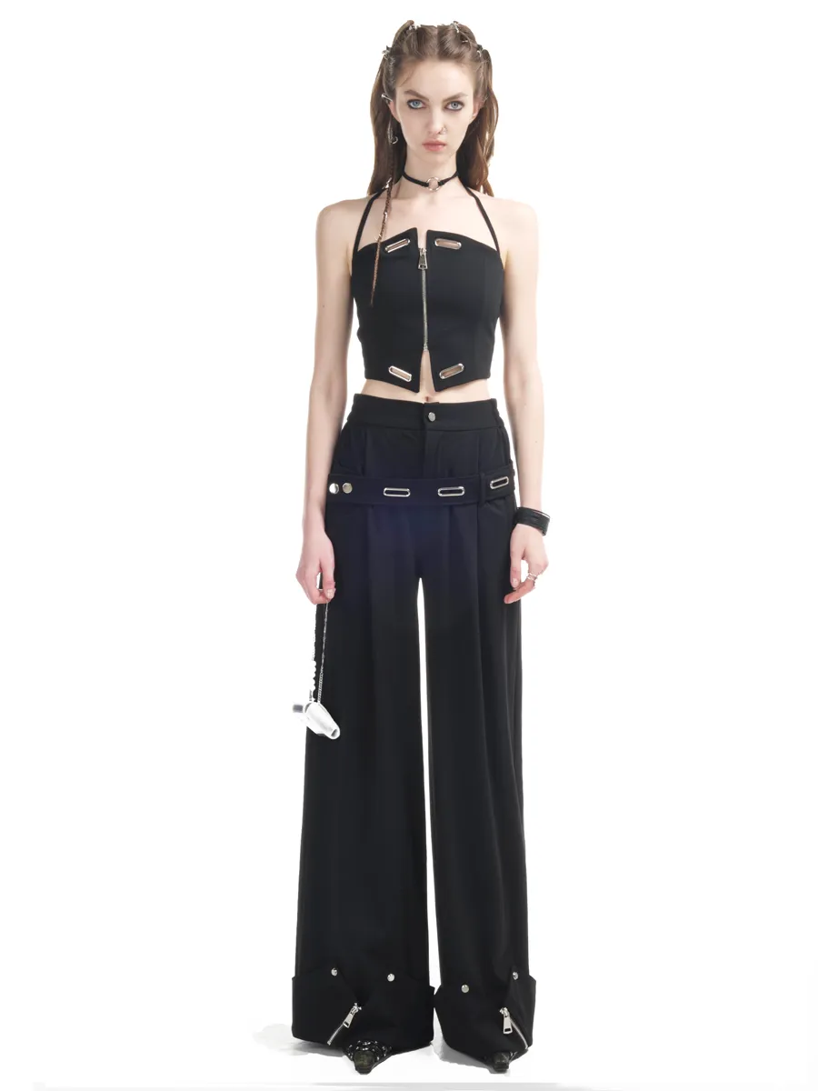 Wide Zip Cool Pants