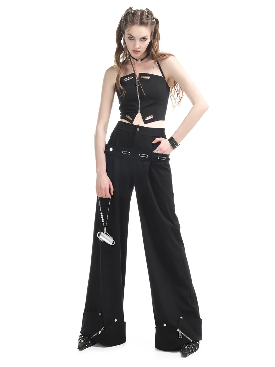 Wide Zip Cool Pants