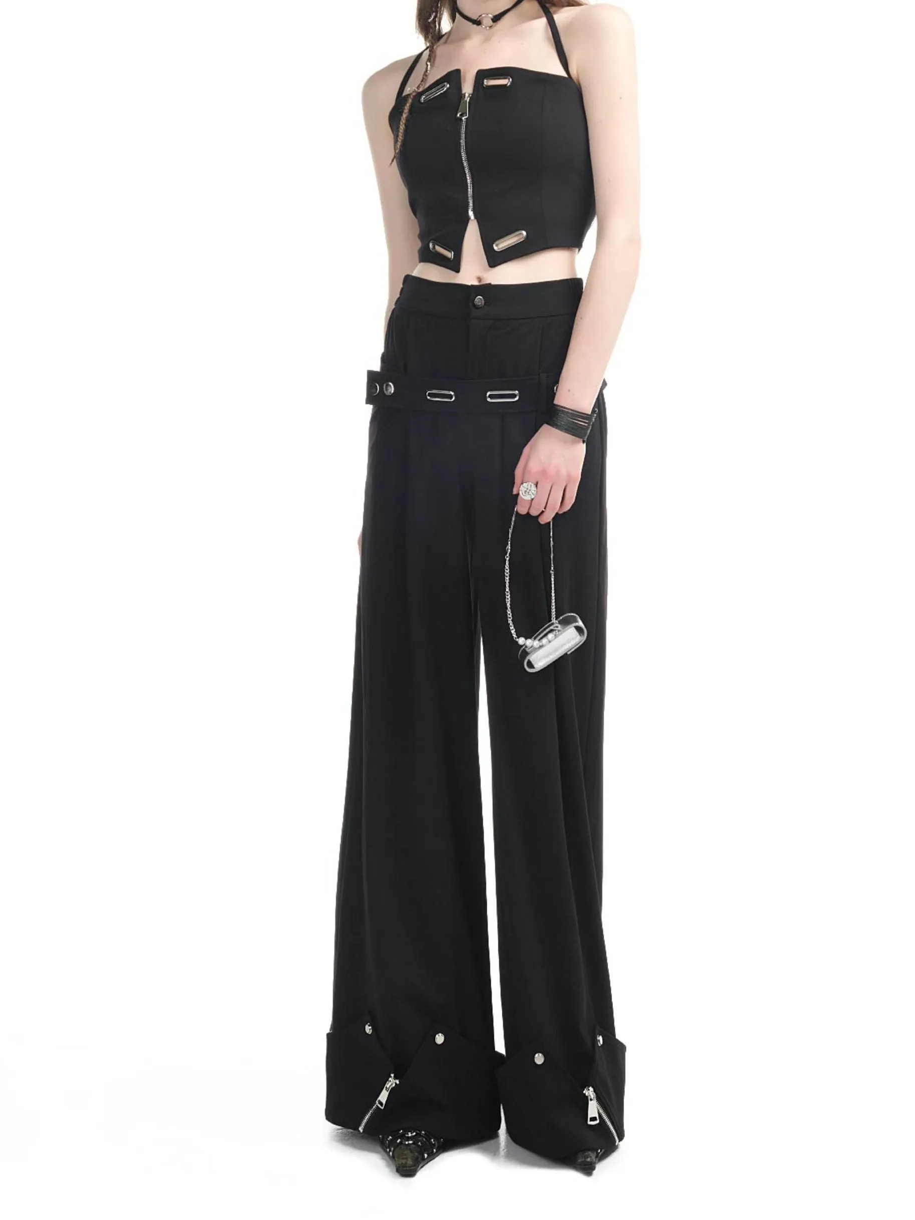 Wide Zip Cool Pants