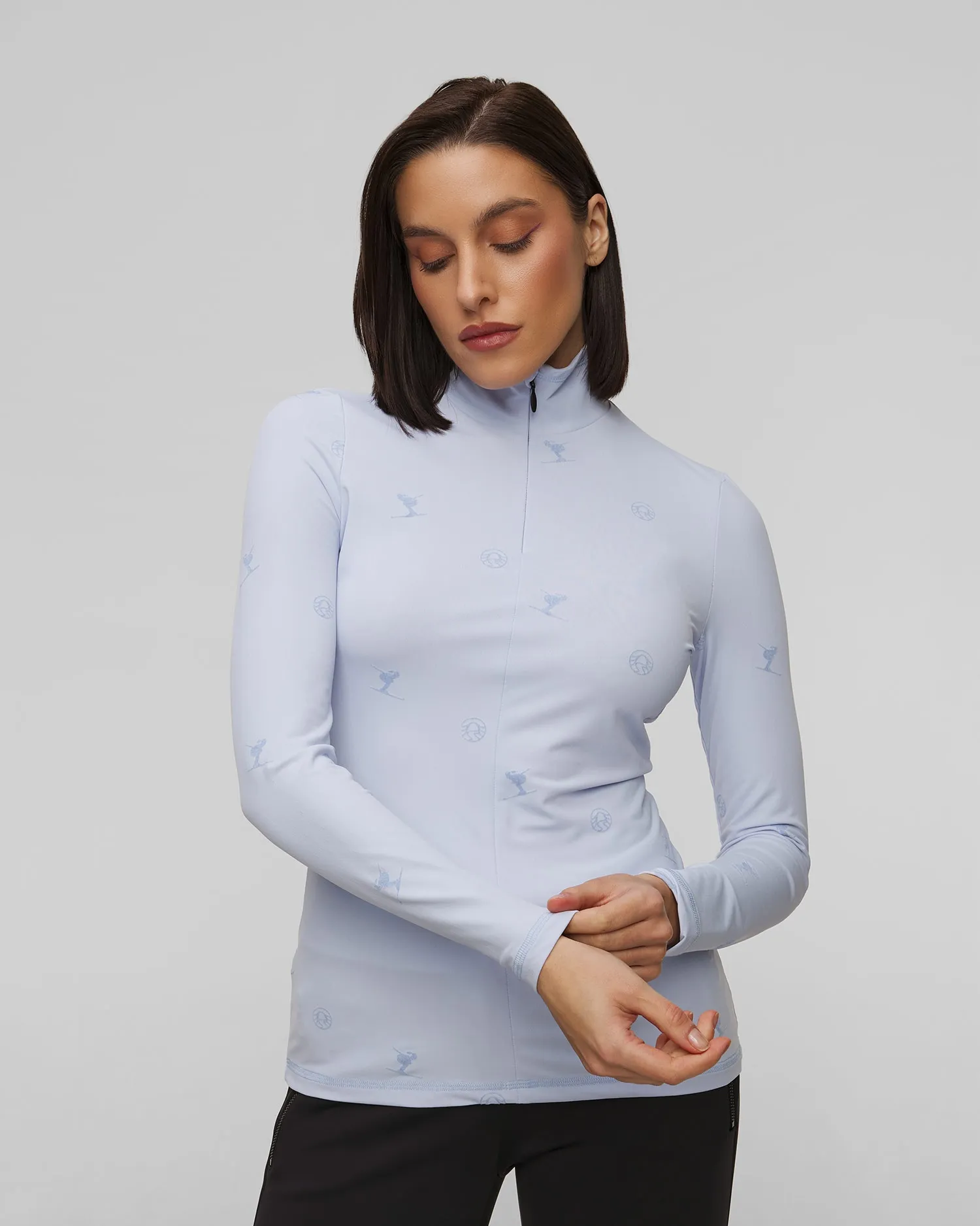 Women's blue ski turtleneck Sportalm 1823004690-2713