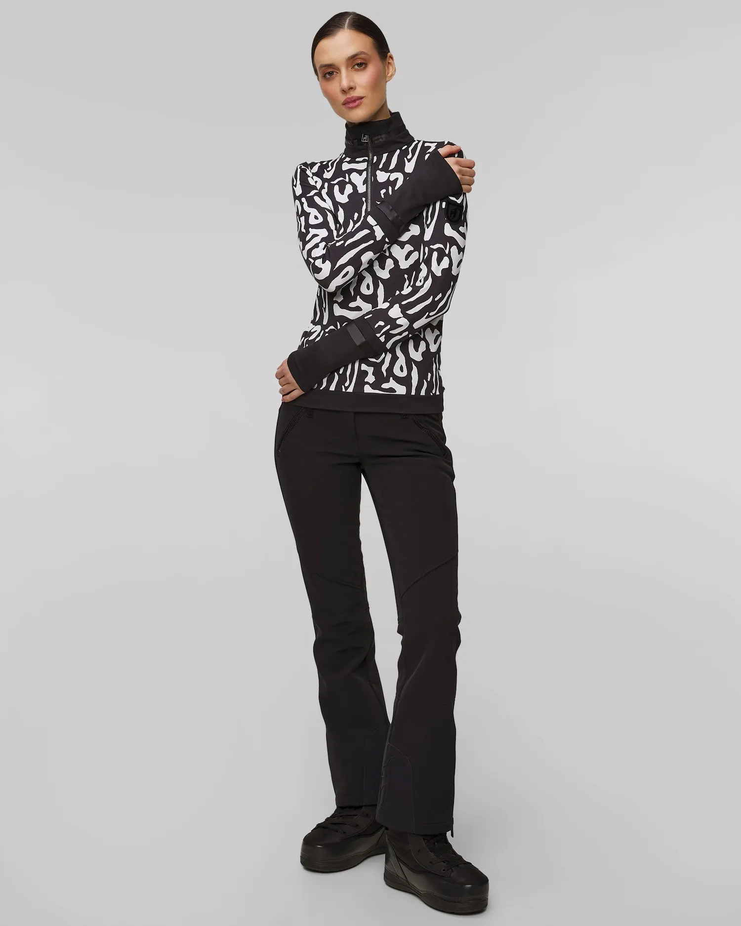 Women's ski turtleneck Toni Sailer Amie Print 342325P-201