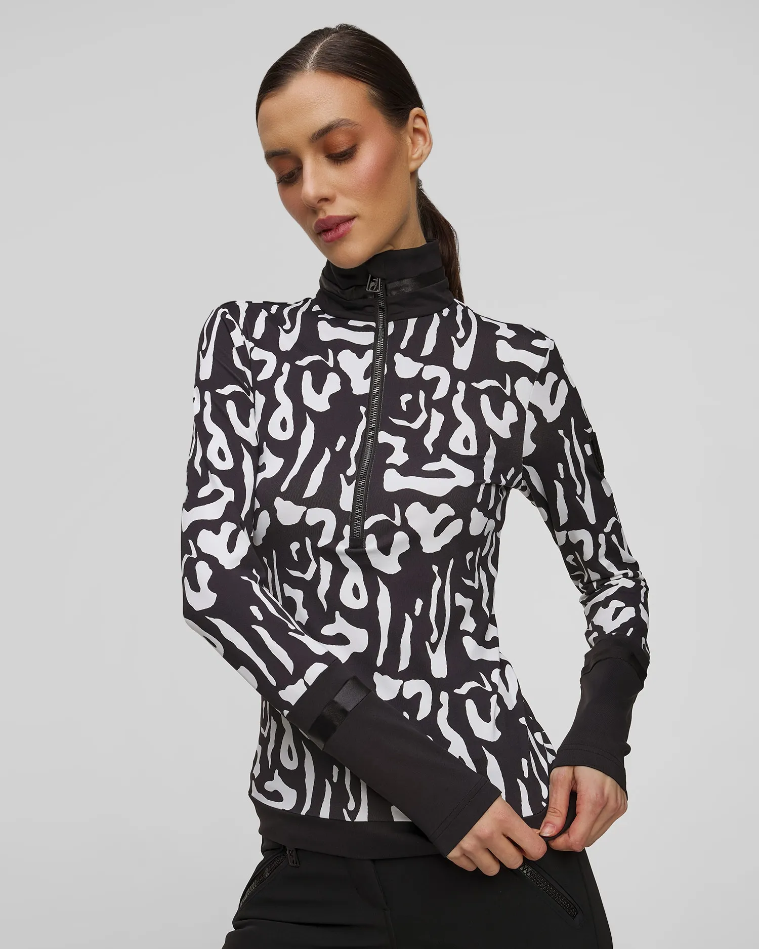 Women's ski turtleneck Toni Sailer Amie Print 342325P-201