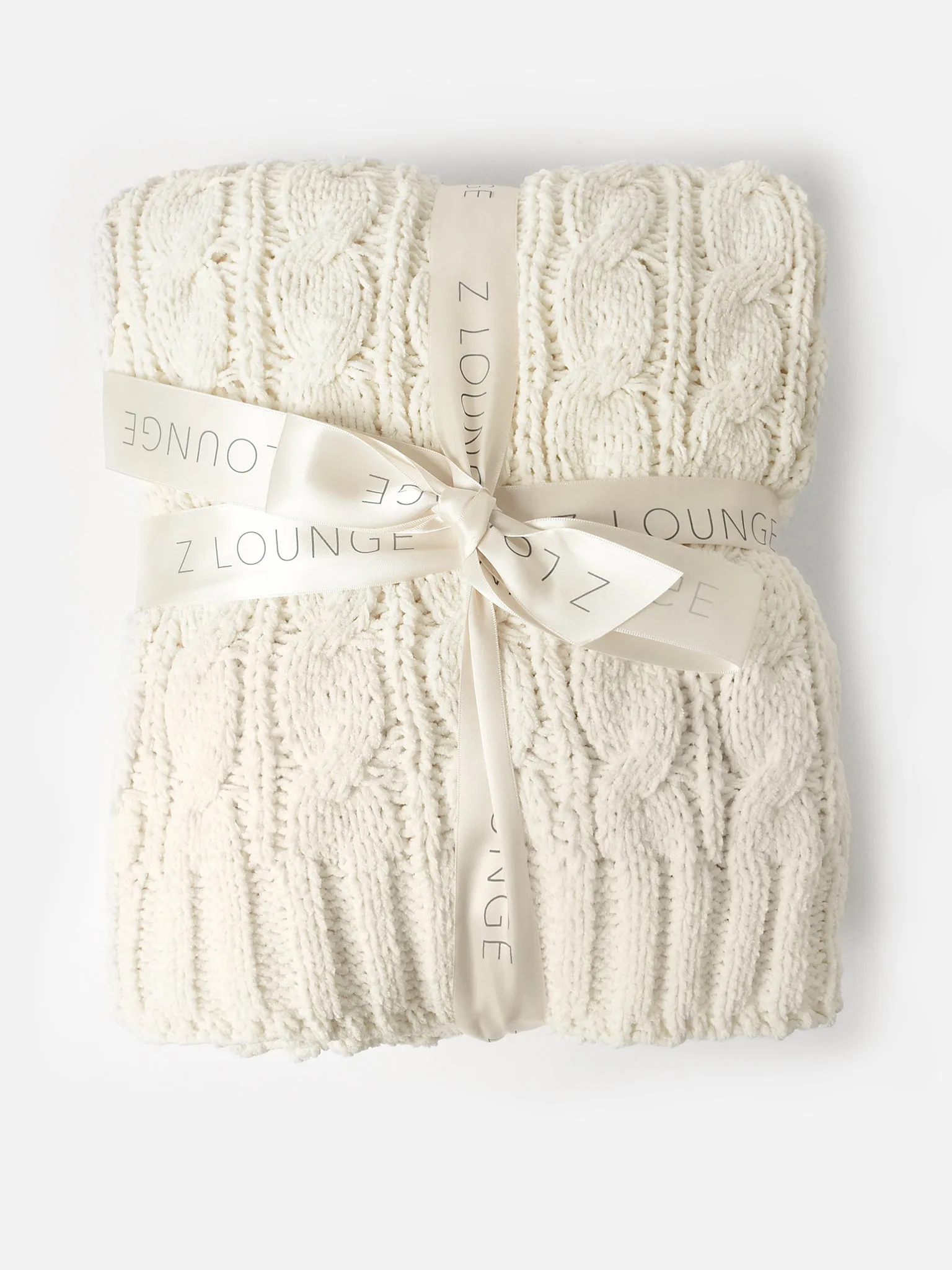     Z SUPPLY  Plush Cable Knit Blanket    